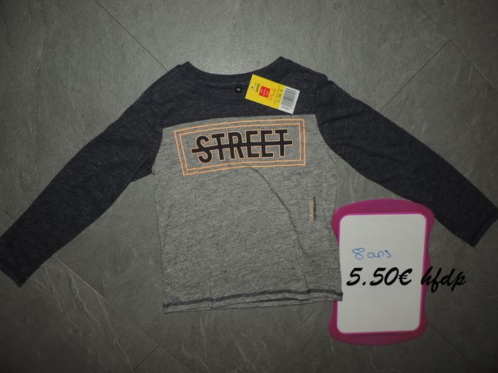 tee shirt taille 8 ans
