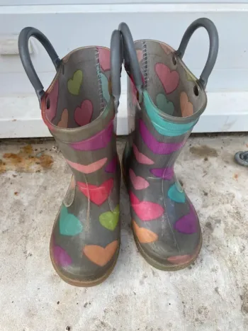 Bottes pluie cœurs 22 lumières