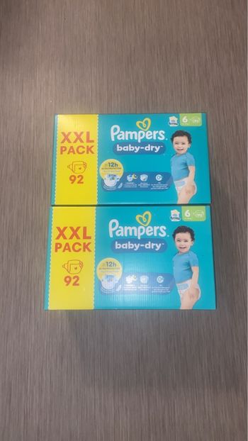 Pampers baby-dry Taille 6 (2cartons) XXL