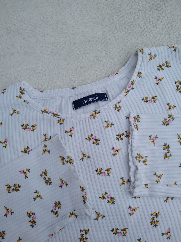 Polo fleuri fille Okaïdi 10 ans - photo numéro 4