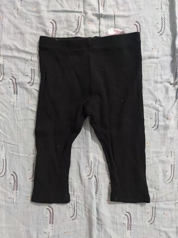 Legging/caleçon noir T.18-24 mois