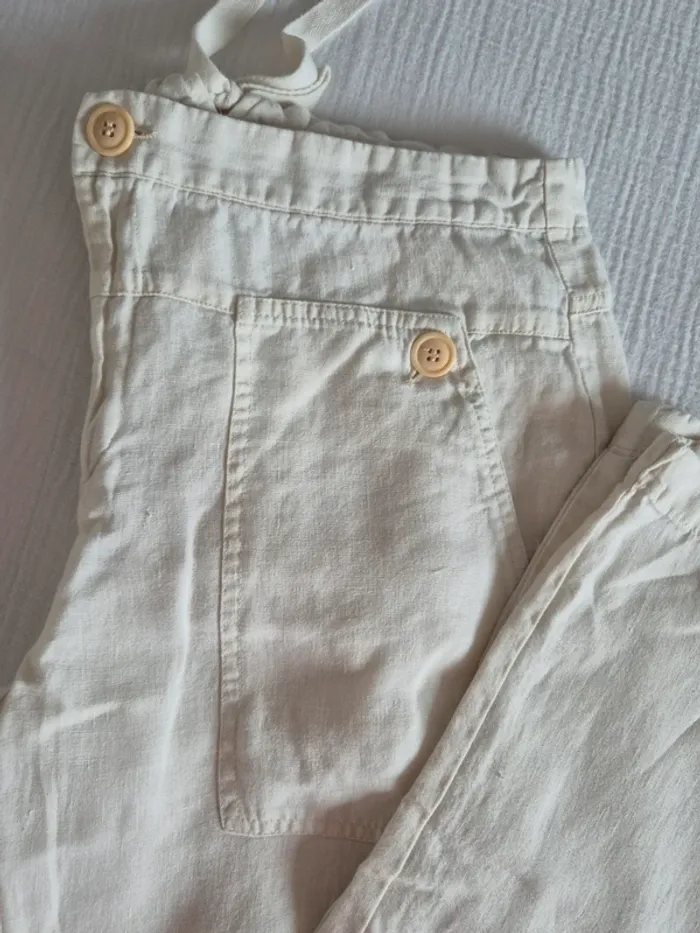 Comptoir des cotonniers - Pantalon beige / écru taille 40 - photo numéro 3