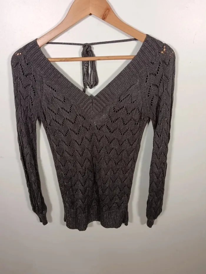 C20 pull gris Mango S