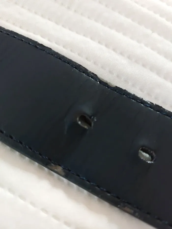 Ceinture marine boucle coloris argent 38 - photo numéro 3