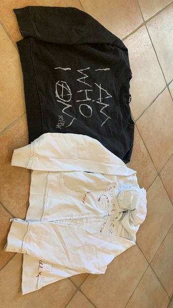 1 sweat + 1 gilet taille L