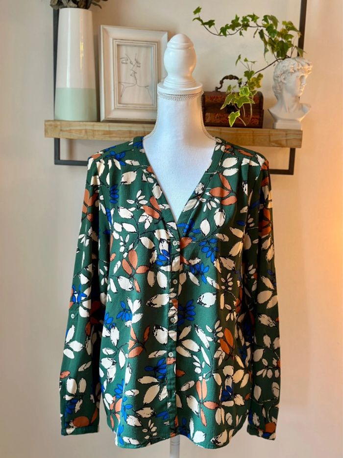 Blouse verte imprimée - Taille 42 - Only - photo numéro 2