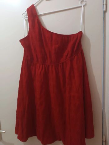 Robe courte rouge