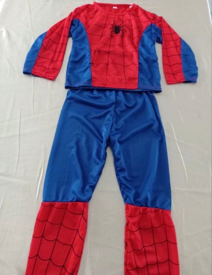 Deguisement spiderman bleu et rouge 5-6ans