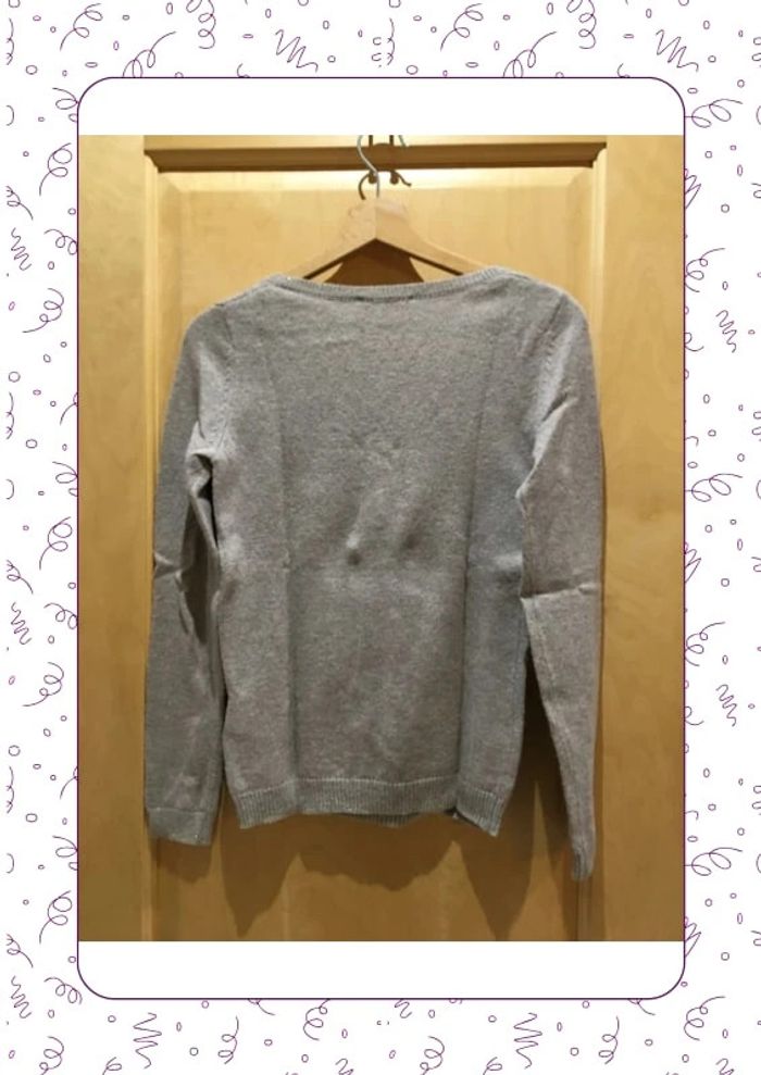 Pull col V camaïeu beige - photo numéro 3