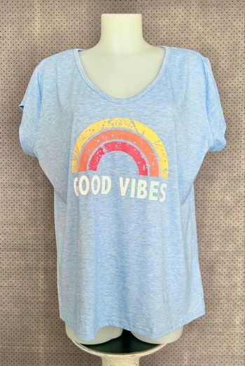 T-shirt good vibes imprimé 