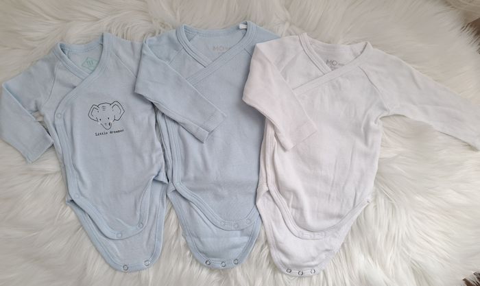 Lot de 3 bodies bébé garçon 1 mois