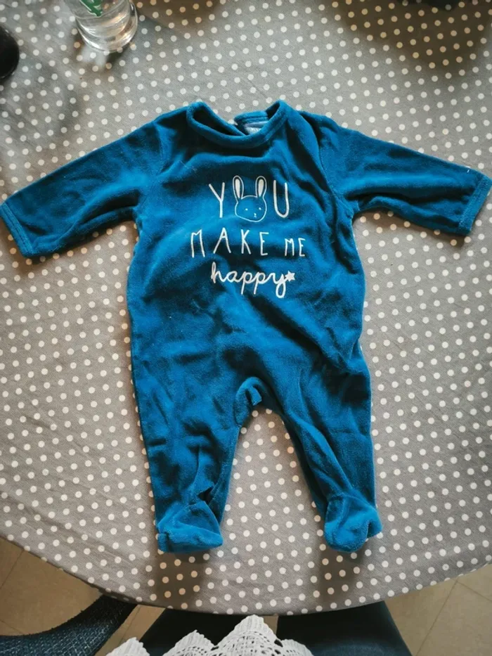 Pyjamas Kiabi bleu 3 mois