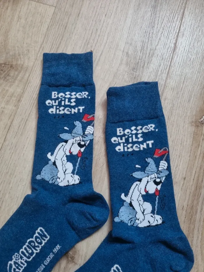 paire de chausettes gai luron gotlib fluide glacial 1999 - photo numéro 2