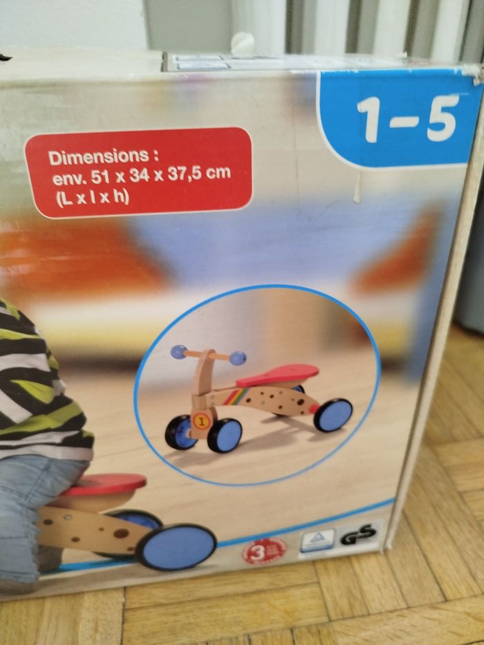 Draisienne  en bois  PlaytiveJunior lidl 1-5 - photo numéro 2