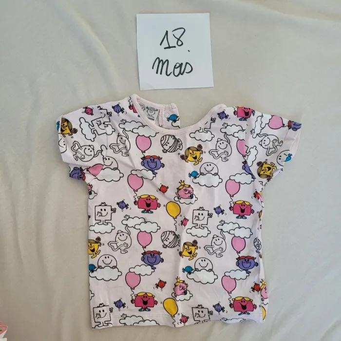 Tee shirt monsieur madame 18 mois