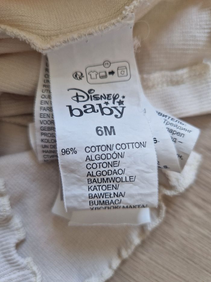 Lot de 2 t-shirts bébé col montant Disney 6 mois - photo numéro 6