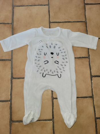 Pyjama mixte ouverture devant dpam 3 mois