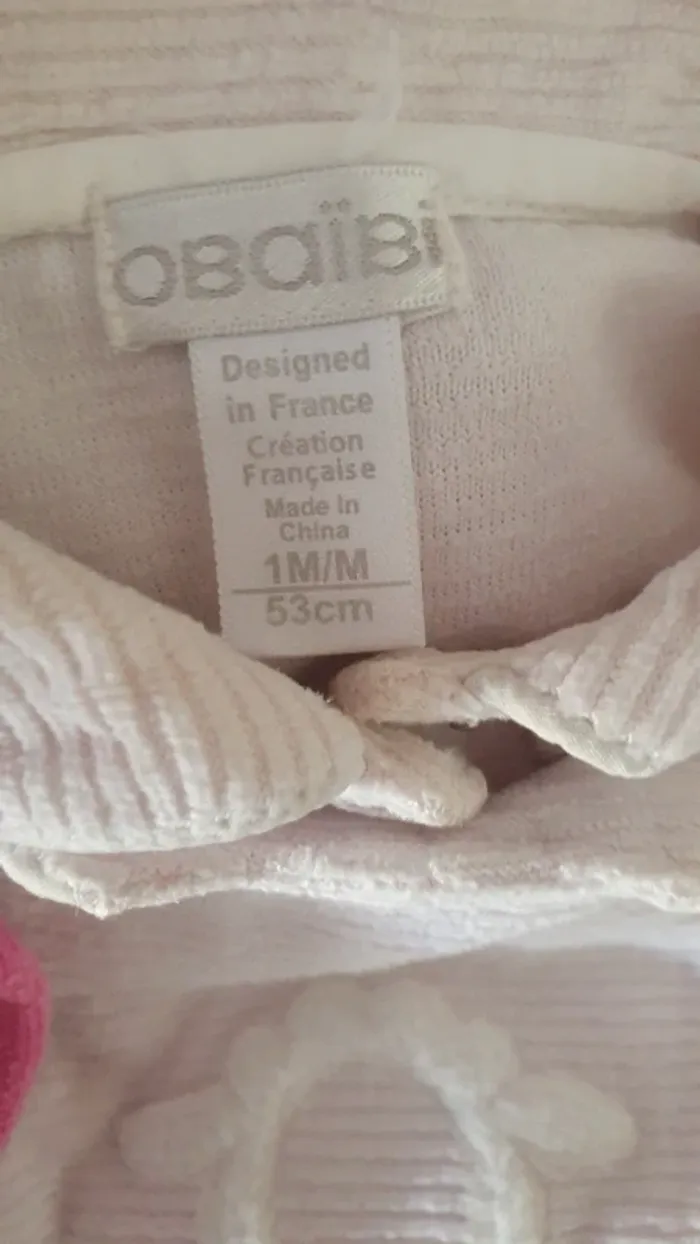 Lot 3 pyjamas bebe fille 1 mois - photo numéro 3