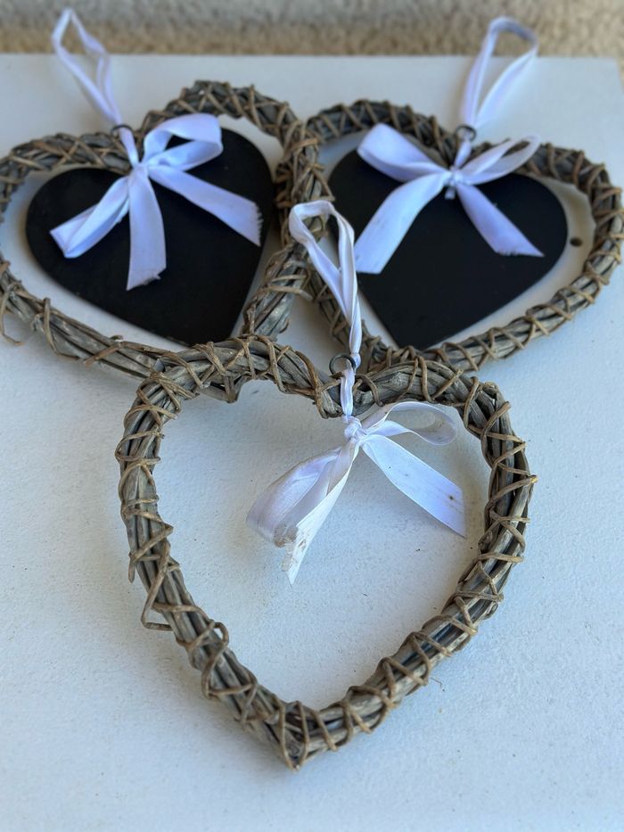 Lot de 3 cœurs ♥️ décoratifs à suspendre - photo numéro 2