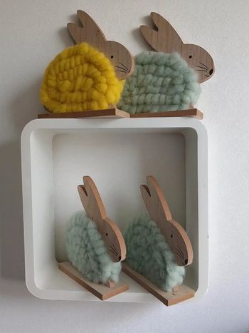 Lapin en bois à l'unité ou en lot (lire annonce)