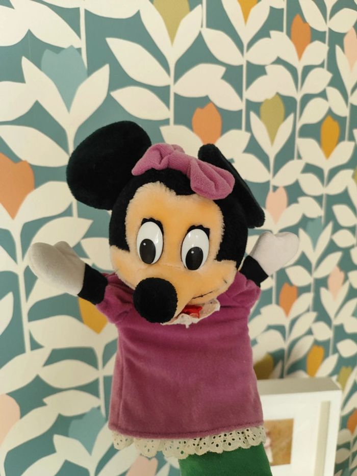 Doudou marionnette Minnie wald Disney