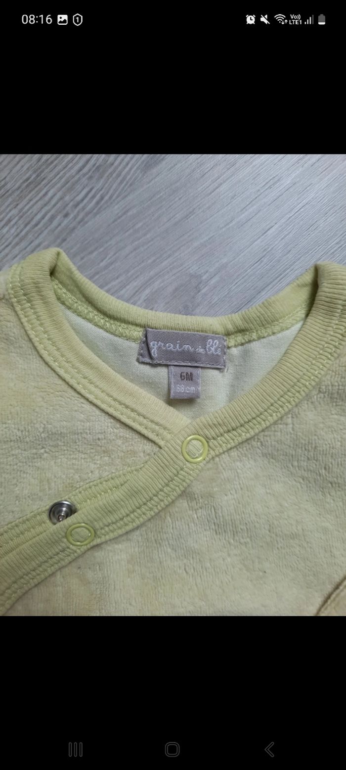 Pyjama velours 6 mois - photo numéro 2