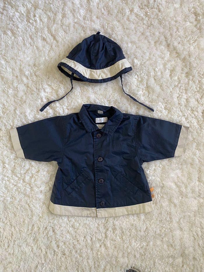 Veste et chapeau imperméable (6 mois)