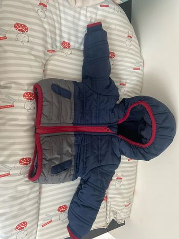 Manteau molletonné 6 mois 68 cm mes petits cailloux