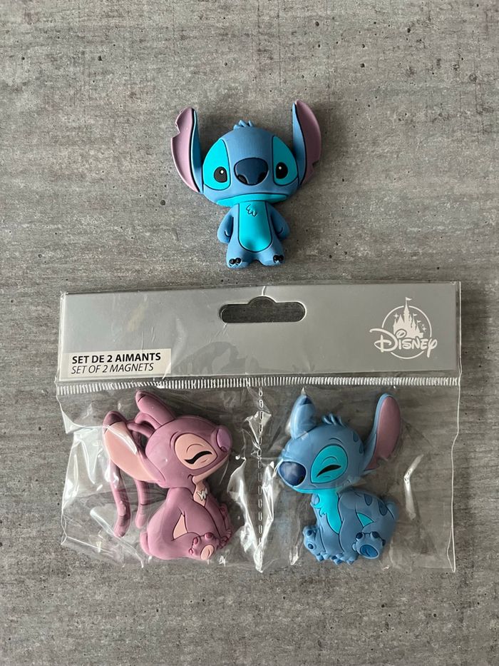 Lot 3 aimants Angel et Stitch Disneyland Paris - photo numéro 2