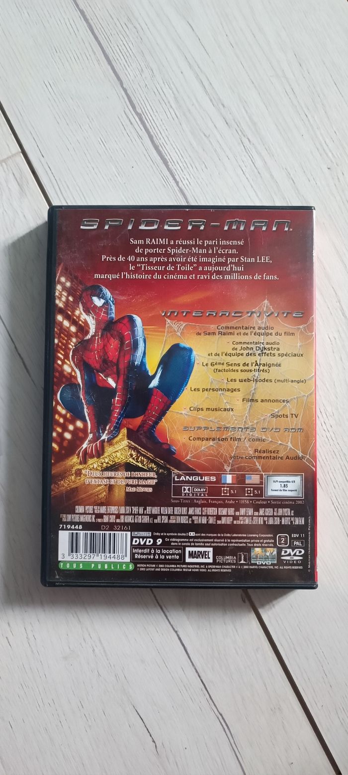💿 DVD Spider-Man 💿 - photo numéro 2