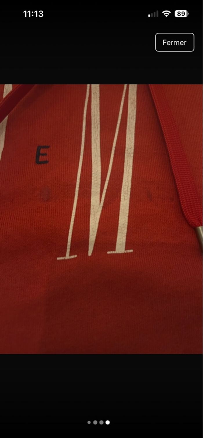 Sweat  rouge tommy - photo numéro 4