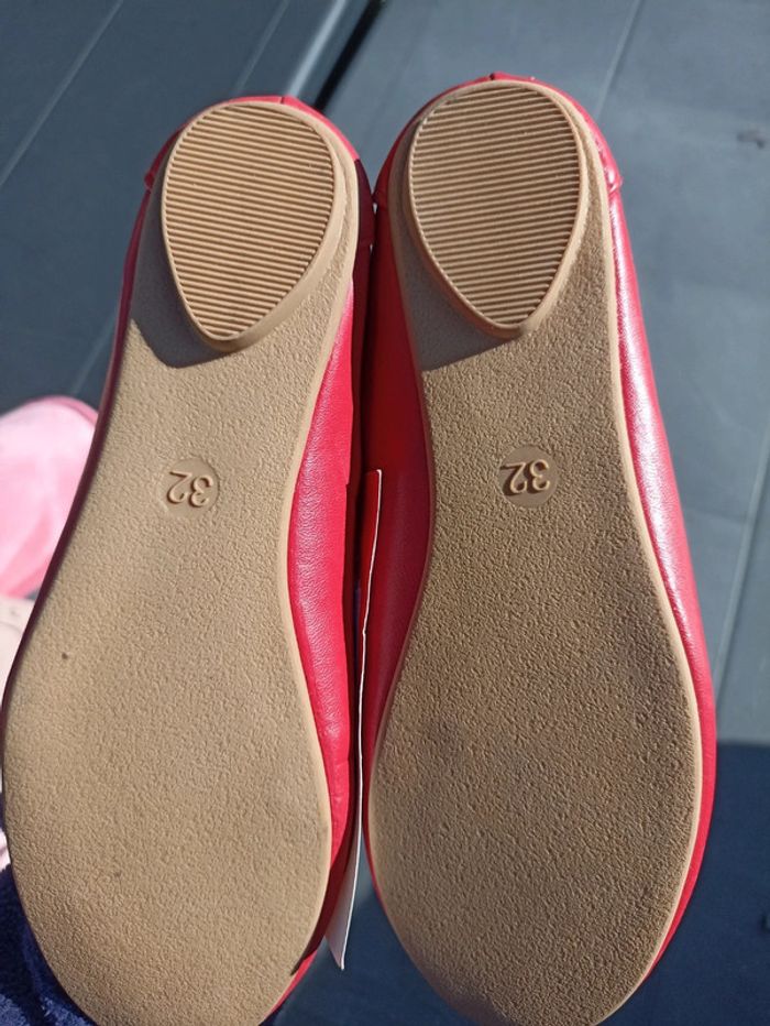 Ballerines rouges taille 32 - photo numéro 2