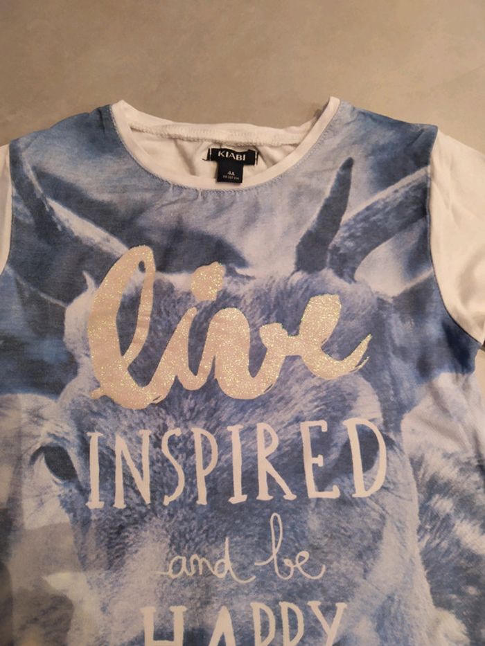 Tee-shirt manches longues fille 4 ans - photo numéro 2