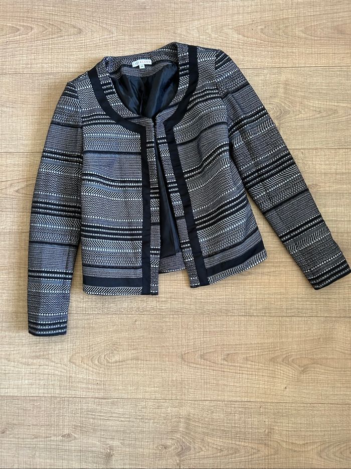 Blazer gris et noir Lady Blush taille 34 excellent état - photo numéro 7