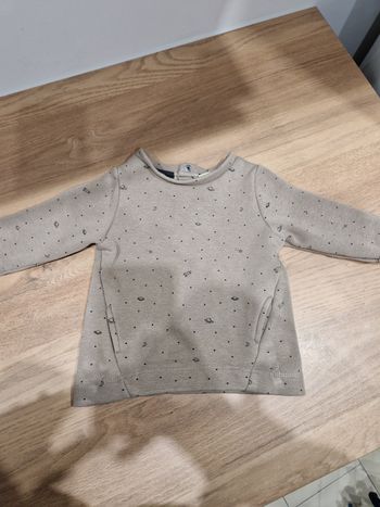 Pull molletonné à l'intérieur 9 mois