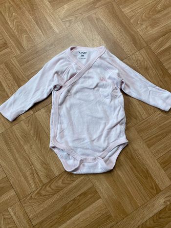 Body manches longues rose taille 3 mois Kiabi