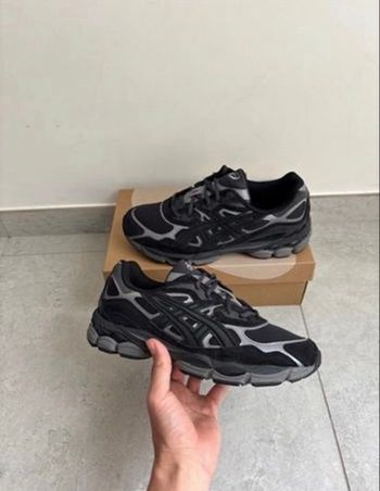 Asics gel nyc noir gris 37