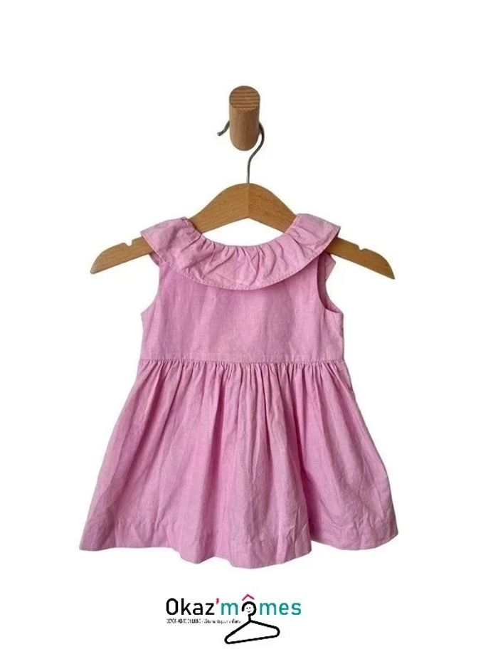 Ensemble robe d’été rose + bloomer assorti - Jacadi 6 mois (67cm) - photo numéro 3