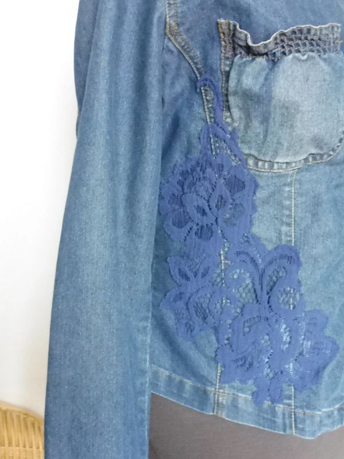 Veste femme jean bleue 123 Taille 40 - photo numéro 4