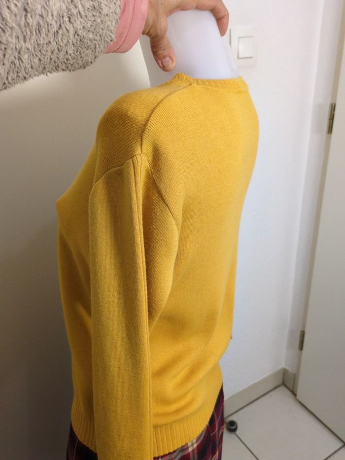Pull laine mérinos moutarde Alain Manoukian - photo numéro 9