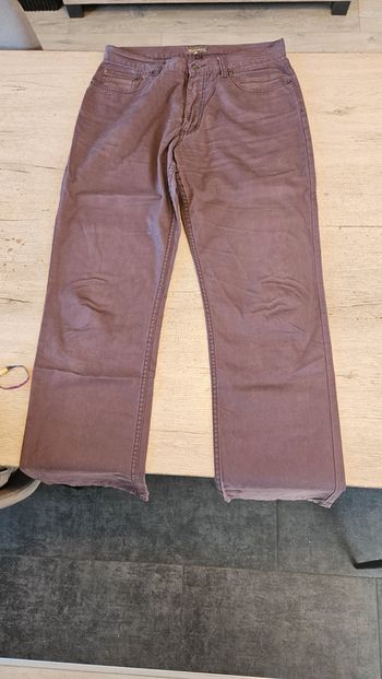 Pantalon classique, coupe droite, homme, brun, Gaspard, 34, nickel