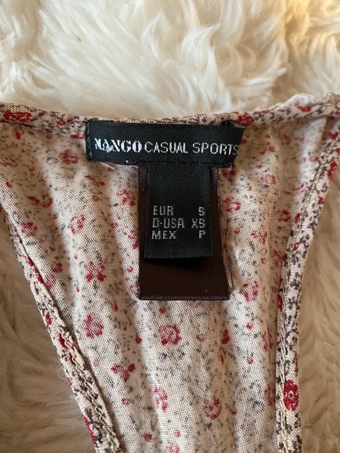 Débardeur à fleurs Mango taille S - photo numéro 3
