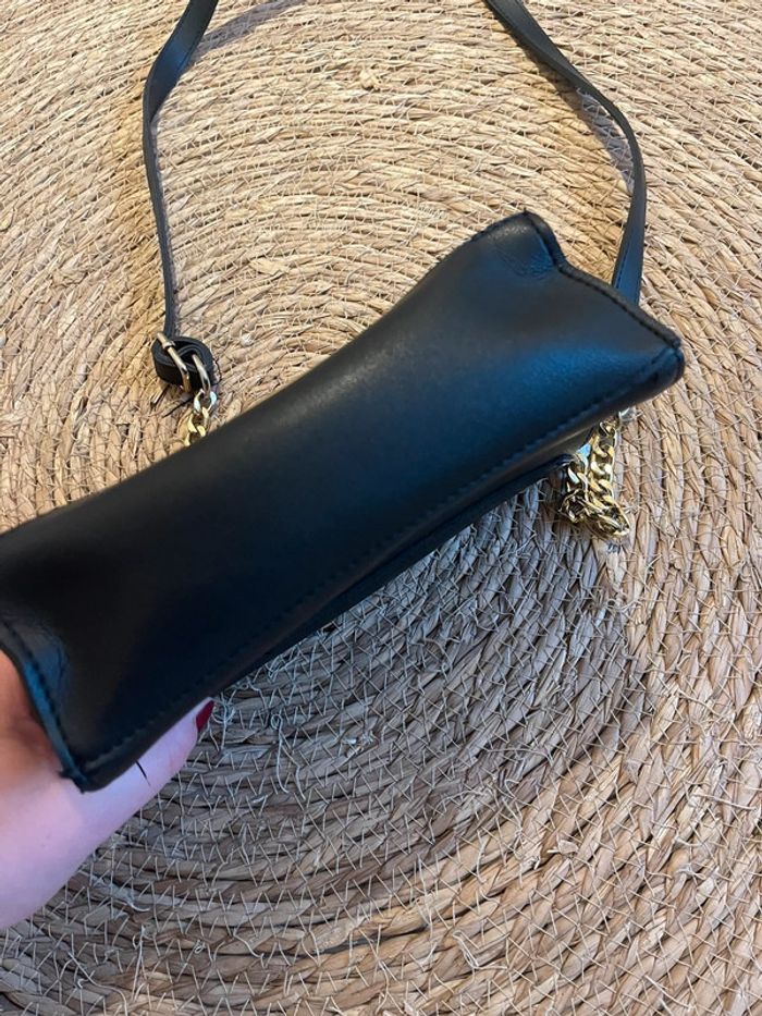 Sac à main noir et doré - photo numéro 5