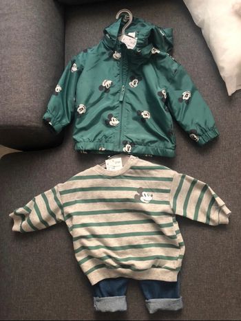 Ensemble bébé 3 pièces Mickey, Disneyland, vêtements baby boy, tenue garçon