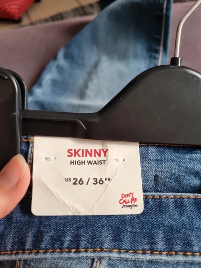 Jean Jennyfer skinny taille haute taille 36 - photo numéro 6