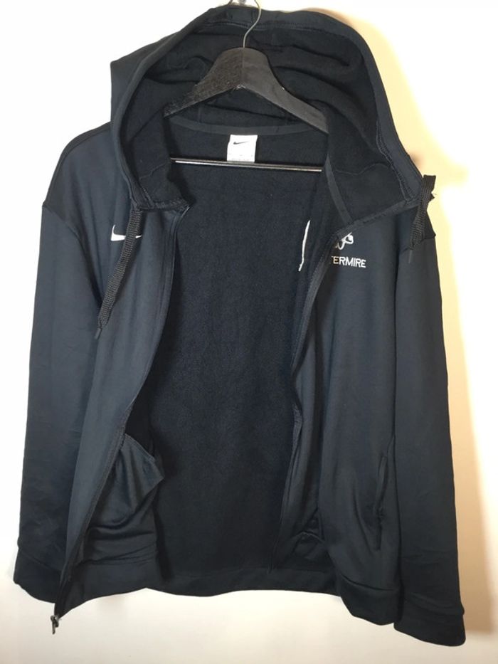 Sweat zippé à capuche pour homme Nike noir taille M 041 - photo numéro 2