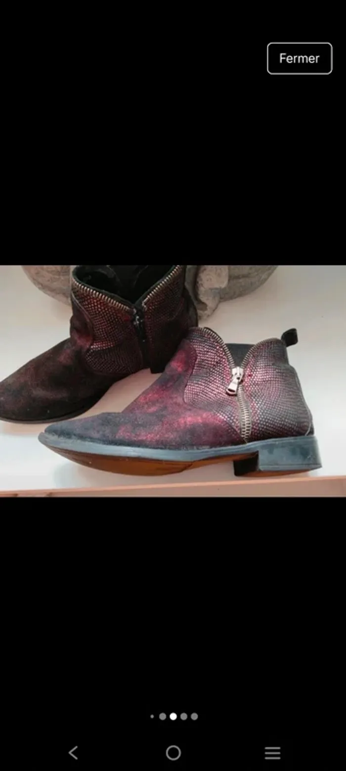 Bottines femme de marque Besson en cuir pointure 37 - photo numéro 7