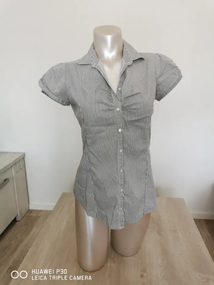Chemise rayer noir - photo numéro 2