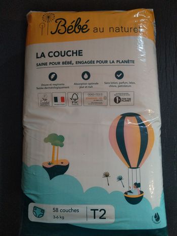 Lot de 3 paquets de couches bébé écologique la couche 