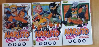 Naruto tomes 1-2-3